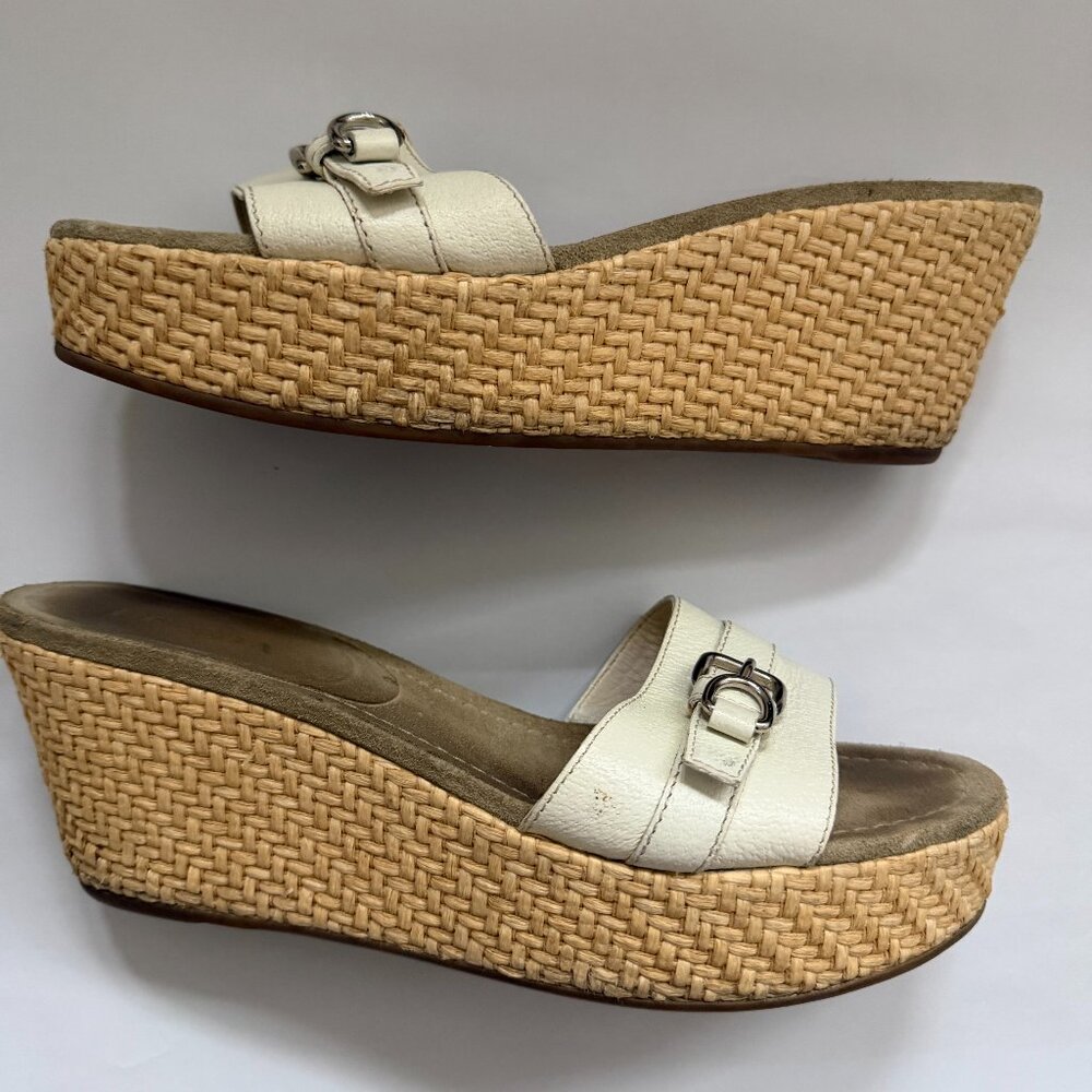 Vintage Prada Wedge Sandals | Early 1990s | Made in Italy - Picture 6 of 6
